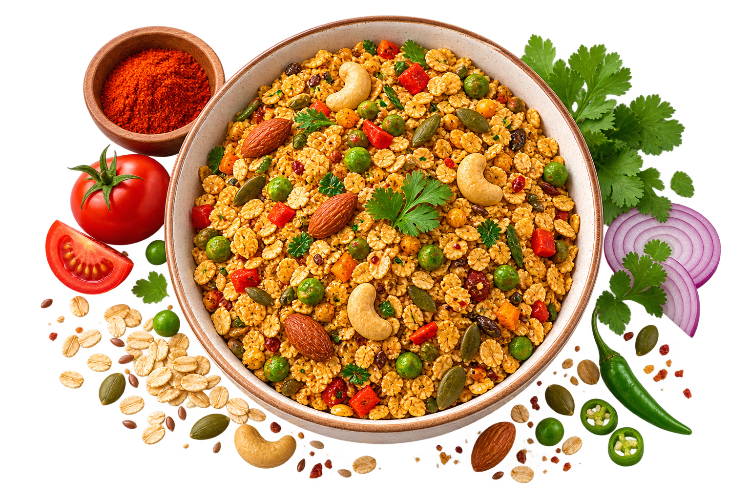 Sehat Virsa Masala Oats – Healthy Savory Oats - Image 2